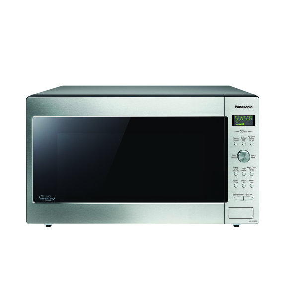 Panasonic Full Size Genius Cyclonic Inverter 1200 W Microwave Oven, Stainless Steel Wayfair Canada